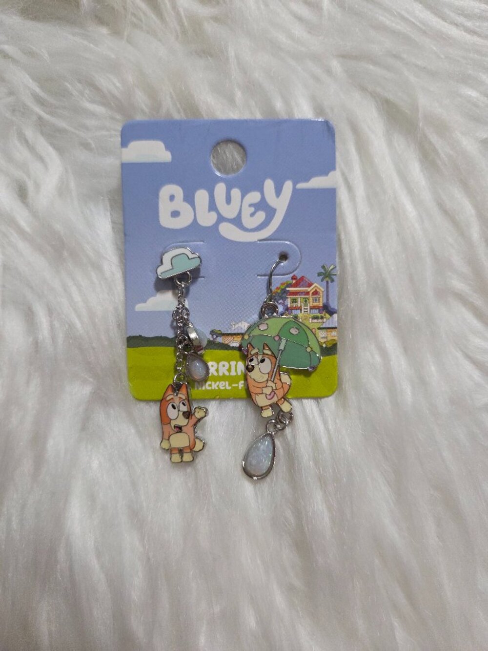 Bluey Rainy Day Bingo Earrings